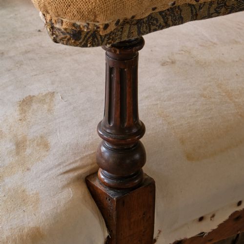 19TH CENTURY HOWARD STYLE OPEN ARMCHAIR - ADDITIONAL PHOTO 3
