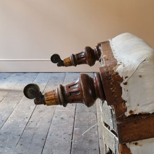 19TH CENTURY HOWARD STYLE OPEN ARMCHAIR - ADDITIONAL PHOTO 12