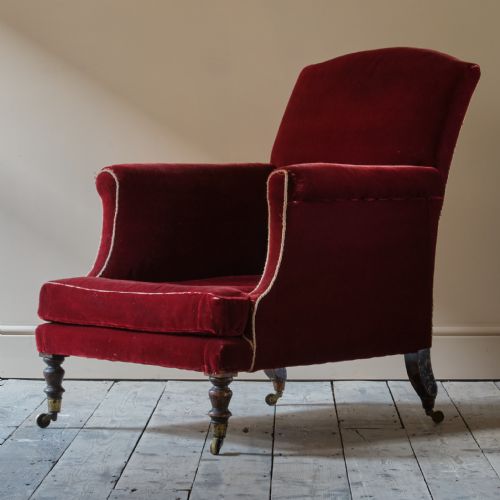 WILLIAM IV DEEP SEATED COUNTRY HOUSE ARMCHAIR - ADDITIONAL PHOTO 1