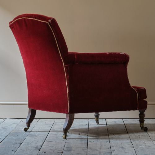 WILLIAM IV DEEP SEATED COUNTRY HOUSE ARMCHAIR - ADDITIONAL PHOTO 4