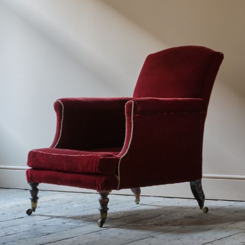 WILLIAM IV DEEP SEATED COUNTRY HOUSE ARMCHAIR - ADDITIONAL PHOTO 7