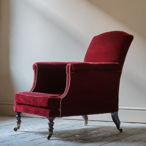 WILLIAM IV DEEP SEATED COUNTRY HOUSE ARMCHAIR - ADDITIONAL PHOTO 8