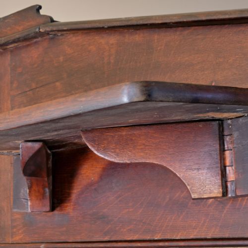 LARGE GEORGE III OAK CLERKS DESK - ADDITIONAL PHOTO 2