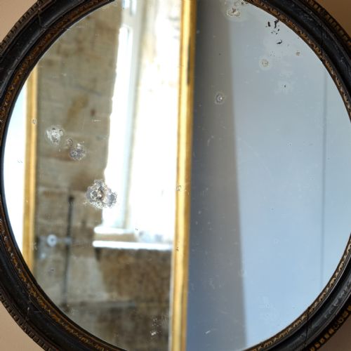 EARLY 19TH CENTURY EBONIZED GILT MIRROR - ADDITIONAL PHOTO 2