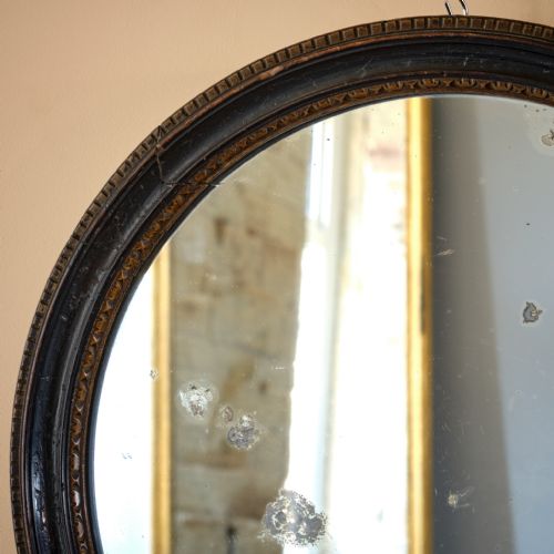 EARLY 19TH CENTURY EBONIZED GILT MIRROR - ADDITIONAL PHOTO 3