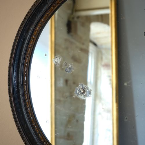 EARLY 19TH CENTURY EBONIZED GILT MIRROR - ADDITIONAL PHOTO 4