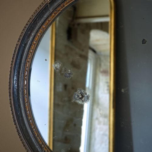 EARLY 19TH CENTURY EBONIZED GILT MIRROR - ADDITIONAL PHOTO 5