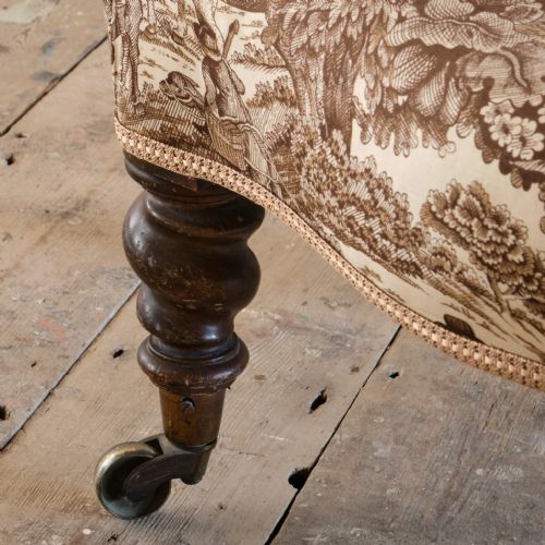 HINDLEY SONS WALNUT ARMCHAIR C1850 - ADDITIONAL PHOTO 9