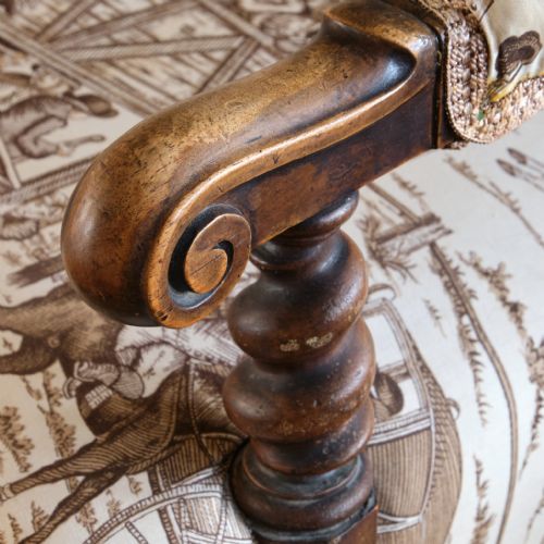 HINDLEY SONS WALNUT ARMCHAIR C1850 - ADDITIONAL PHOTO 12