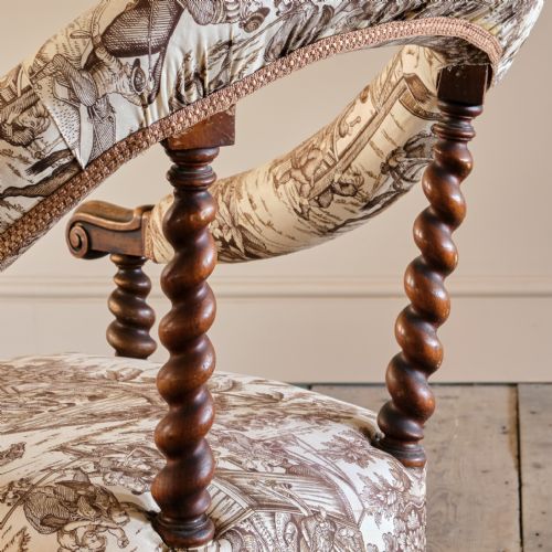 HINDLEY SONS WALNUT ARMCHAIR C1850 - ADDITIONAL PHOTO 14