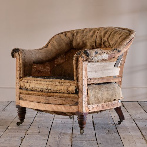 LATE 19TH CENTURY HOWARD STYLE ARMCHAIR - ADDITIONAL PHOTO 2