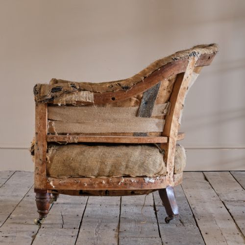 LATE 19TH CENTURY HOWARD STYLE ARMCHAIR - ADDITIONAL PHOTO 3