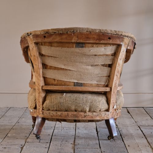 LATE 19TH CENTURY HOWARD STYLE ARMCHAIR - ADDITIONAL PHOTO 5