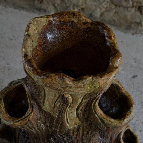 19TH CENTURY FAUX BOIS STRAWBERRY PLANTER - ADDITIONAL PHOTO 5