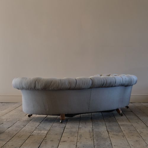 HOWARD SONS CRESCENT CHESTERFIELD SOFA C1850 - ADDITIONAL PHOTO 3