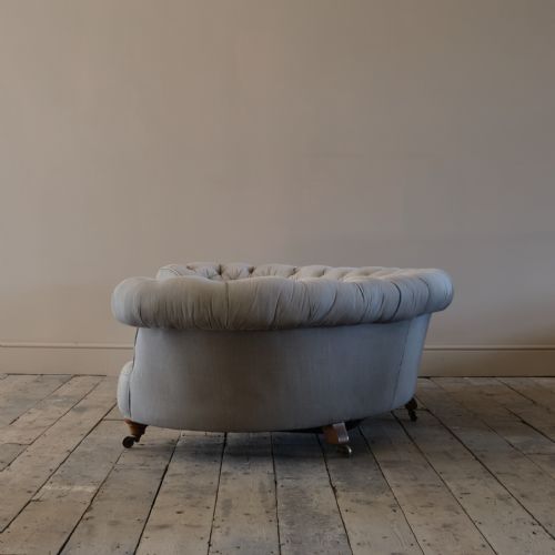 HOWARD SONS CRESCENT CHESTERFIELD SOFA C1850 - ADDITIONAL PHOTO 4