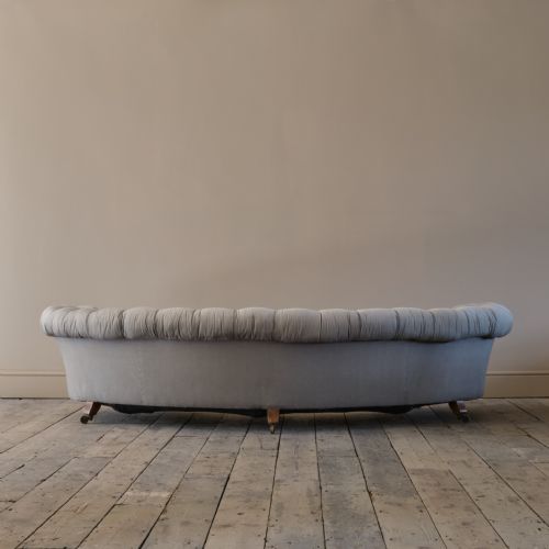 HOWARD SONS CRESCENT CHESTERFIELD SOFA C1850 - ADDITIONAL PHOTO 6