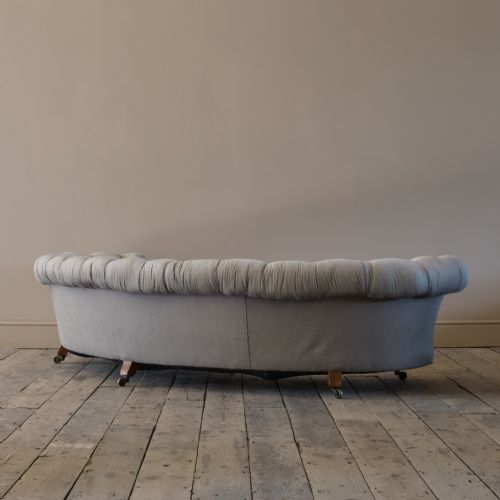 HOWARD SONS CRESCENT CHESTERFIELD SOFA C1850 - ADDITIONAL PHOTO 7