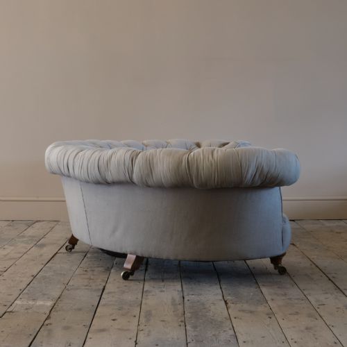 HOWARD SONS CRESCENT CHESTERFIELD SOFA C1850 - ADDITIONAL PHOTO 8