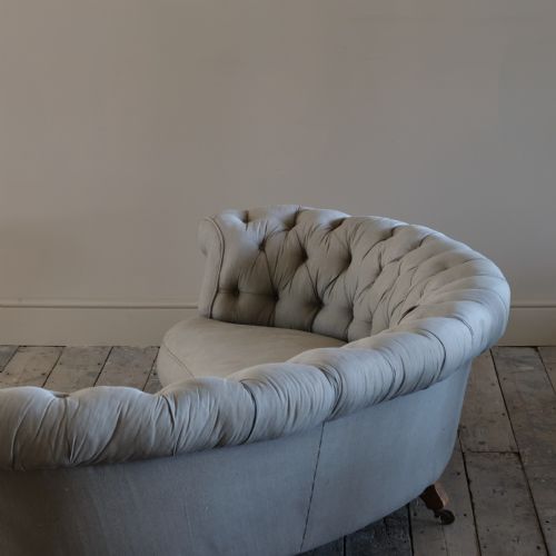 HOWARD SONS CRESCENT CHESTERFIELD SOFA C1850 - ADDITIONAL PHOTO 12