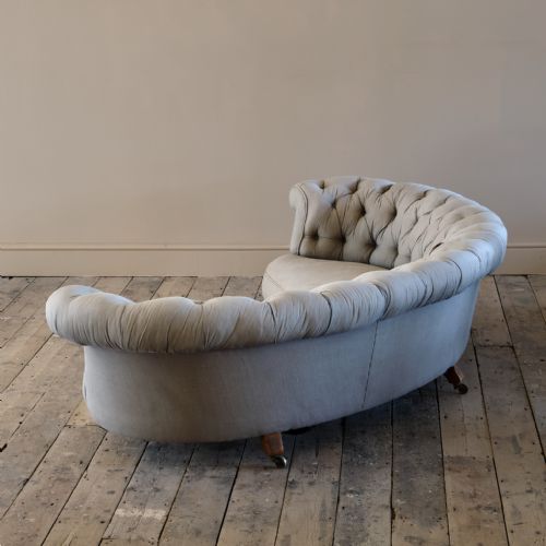HOWARD SONS CRESCENT CHESTERFIELD SOFA C1850 - ADDITIONAL PHOTO 13