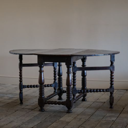 17TH CENTURY BOBBIN TURNED GATELEG TABLE