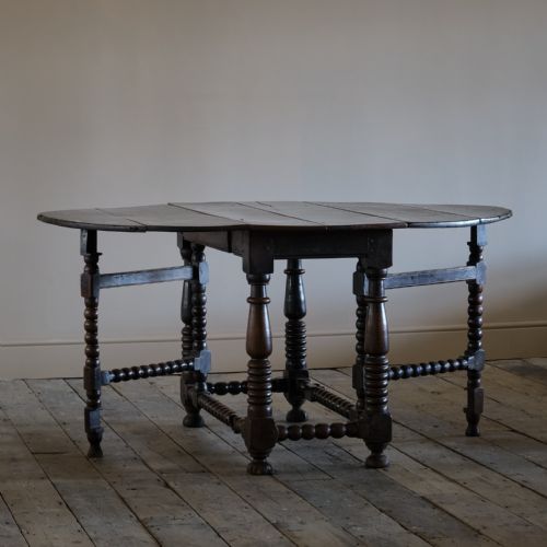 17TH CENTURY BOBBIN TURNED GATELEG TABLE - ADDITIONAL PHOTO 2