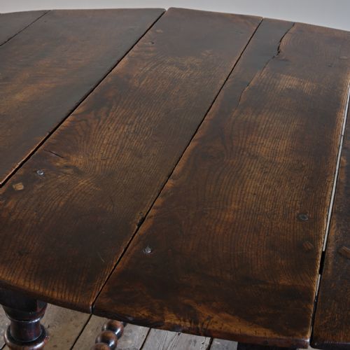 17TH CENTURY BOBBIN TURNED GATELEG TABLE - ADDITIONAL PHOTO 6