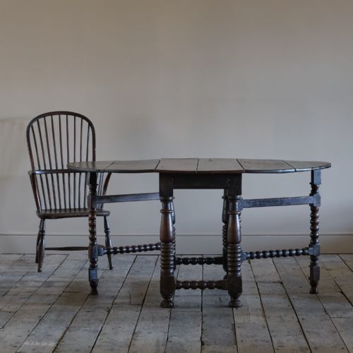 17TH CENTURY BOBBIN TURNED GATELEG TABLE - ADDITIONAL PHOTO 10