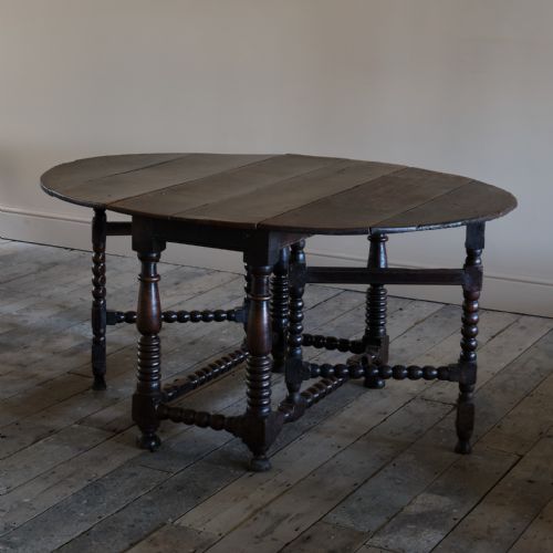 17TH CENTURY BOBBIN TURNED GATELEG TABLE - ADDITIONAL PHOTO 11
