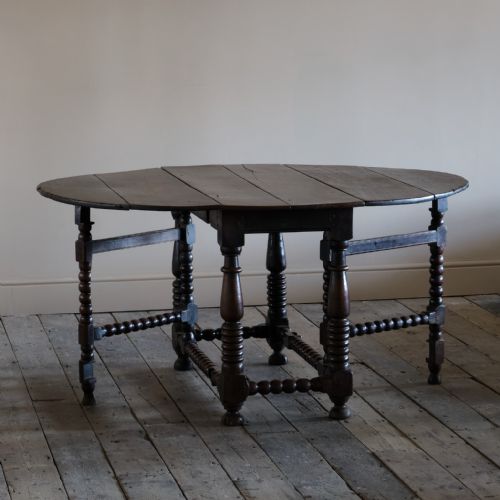 17TH CENTURY BOBBIN TURNED GATELEG TABLE - ADDITIONAL PHOTO 12