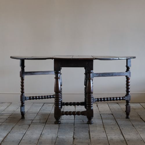 17TH CENTURY BOBBIN TURNED GATELEG TABLE - ADDITIONAL PHOTO 14
