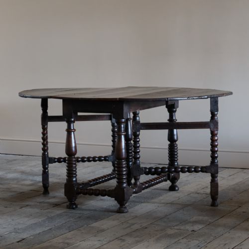 17TH CENTURY BOBBIN TURNED GATELEG TABLE - ADDITIONAL PHOTO 15