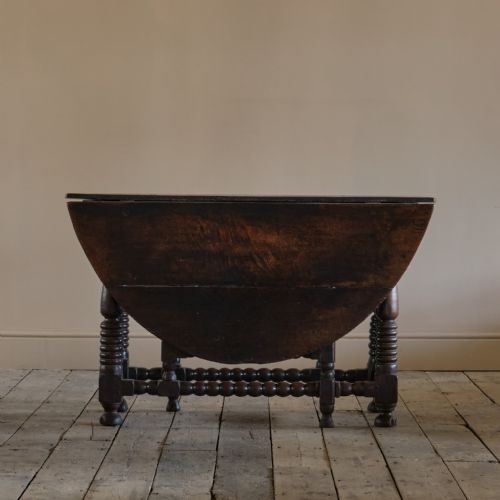 17TH CENTURY BOBBIN TURNED GATELEG TABLE - ADDITIONAL PHOTO 18