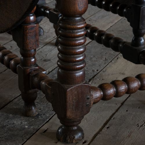 17TH CENTURY BOBBIN TURNED GATELEG TABLE - ADDITIONAL PHOTO 25