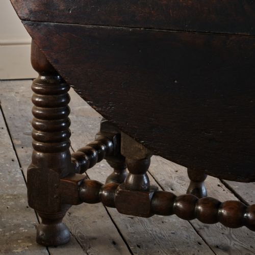 17TH CENTURY BOBBIN TURNED GATELEG TABLE - ADDITIONAL PHOTO 26