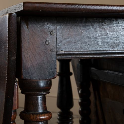 17TH CENTURY BOBBIN TURNED GATELEG TABLE - ADDITIONAL PHOTO 27