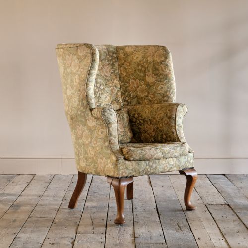 EARLY 20TH CENTURY BARREL BACK ARMCHAIR