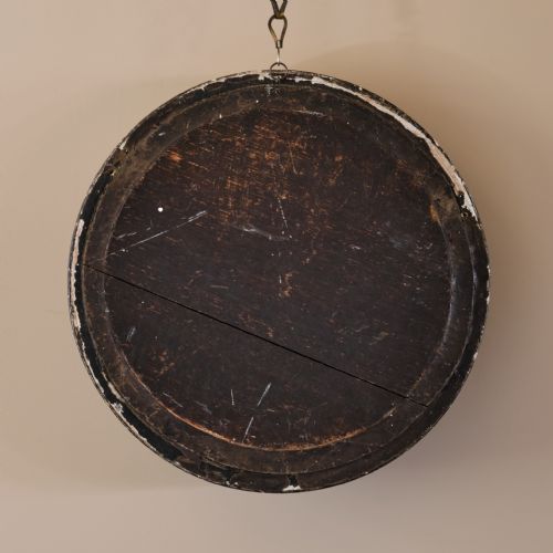 SMALL EARLY 19TH CENTURY JAPANNED CONVEX MIRROR - ADDITIONAL PHOTO 1