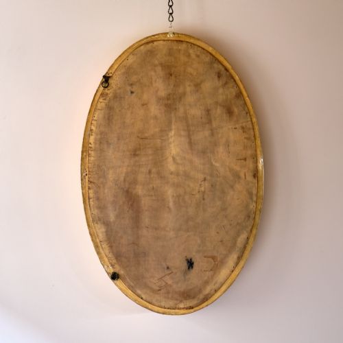 EARLY 20TH CENTURY GILT GESSO OVAL MIRROR - ADDITIONAL PHOTO 1