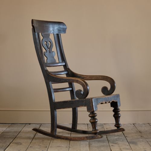 19TH CENTURY ROCKING WINDSOR CHAIR