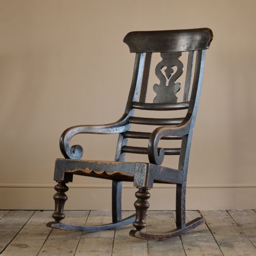 19TH CENTURY ROCKING WINDSOR CHAIR - ADDITIONAL PHOTO 1