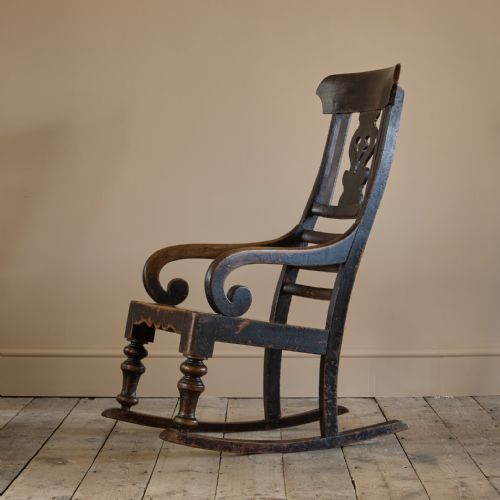 19TH CENTURY ROCKING WINDSOR CHAIR - ADDITIONAL PHOTO 2