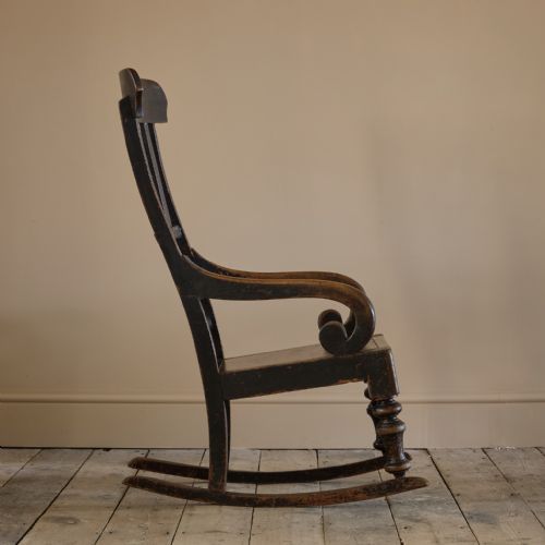 19TH CENTURY ROCKING WINDSOR CHAIR - ADDITIONAL PHOTO 4