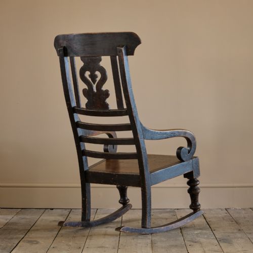 19TH CENTURY ROCKING WINDSOR CHAIR - ADDITIONAL PHOTO 5