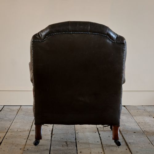 19TH CENTURY HOWARD STYLE OPEN ARMCHAIR - ADDITIONAL PHOTO 5