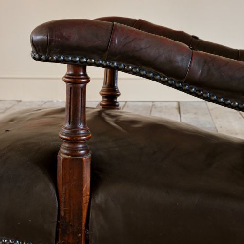 19TH CENTURY HOWARD STYLE OPEN ARMCHAIR - ADDITIONAL PHOTO 8