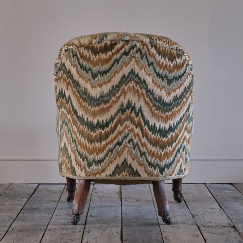 19TH CENTURY IRON BACK ARMCHAIR - ADDITIONAL PHOTO 4