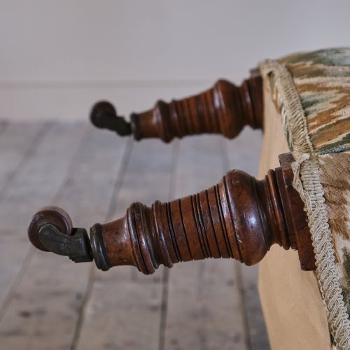 19TH CENTURY IRON BACK ARMCHAIR - ADDITIONAL PHOTO 9