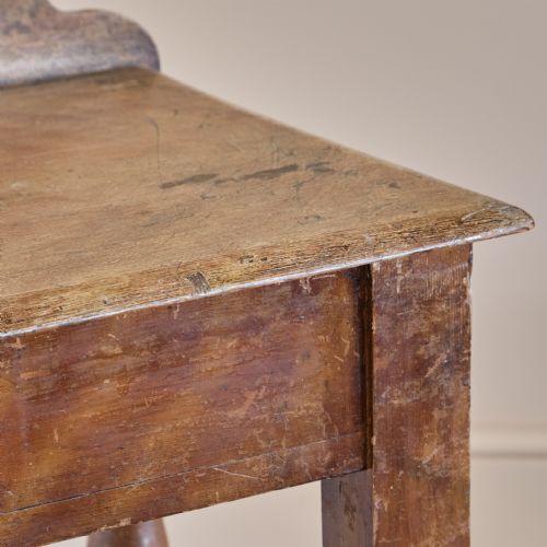 19TH CENTURY PINE CONSOLE TABLE IN ORIGINAL PAINT - ADDITIONAL PHOTO 3